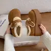 Lazo de Velcro 2026 Cálido Plus Terciopelo Suela Gruesa Zapatos de Piel para Invierno Nuevos Mocasines Engrosados Zapatos de Algodón para Mujer Nieve