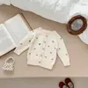 Ropa de bebé algodón puro suéter infantil mameluco para niñas body para recién nacidos con broches en la entrepierna todo en uno para primavera y otoño