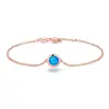 Pulseira Fashion de Prata S925 com Opala Transfronteiriça Europeia e Americana Pulseira Mais Vendida na Amazon Atacado e Varejo Joias de Prata