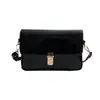 Bolsa Retro Simples de Cor Pura para Mulheres 2025 Novo Estilo Coreano Bolsa de Ombro Texturizada Bolsa de Braço Fashionable Bolsa Quadrada Pequena Personalizada