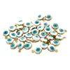 Acessórios de joalheria DIY em liga 6mm pingente único gota de óleo olhos de demônio pequeno pingente brincos pulseira material