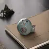Adornos de Serpiente de Cerámica Año de la Serpiente 2025 Mascota del Zodiaco Mascota de Té Creativa Juego de Té Adornos Decorativos de Escritorio