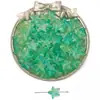 15x 14mm Cuentas de Vidrio Estrella de Mar Costera para Pulsera Collar Hecho a Mano con Agujero Recto
