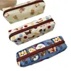 Estuche de Algodón Floral Hecho a Mano Lindo de Nicho para Gato, Perro y Oso, Bolsa de Papelería Estudiantil de Gran Capacidad, Producción y Venta Propia, Venta al por Mayor de Fábrica