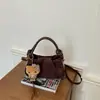 Bolso único en forma de media luna, nueva moda 2026, bolso minimalista para debajo del brazo, diseño plisado, bolso de hombro estilo coreano, bolso cruzado