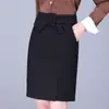 Falda lápiz de cintura alta ajustada de moda para mujer, otoño 2026, nueva, con bolsillos, falda corta de moda con abertura