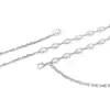 Cinto de Corrente de Metal com Pérolas Estilo Europeu e Americano para Mulheres, Corrente de Cintura da Moda para Vestidos, Corrente Corporal Decorativa Feminina