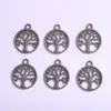 Venta Caliente Transfronteriza Joyería de Aleación Árbol de la Vida Accesorios Materiales para Pulsera Collar Pendiente DIY Fabricante Mayorista