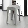 Banqueta de Plástico para Uso Doméstico, Espessa e Resistente para Adultos, Adequada para Sala de Estar e Mesa de Jantar, Antiderrapante, Empilhável, Banqueta Alta Simples