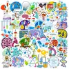 50-300 Piezas de Pegatinas de Laboratorio de Compra Directa Transfronteriza, Ecuaciones Químicas, Suministros de Laboratorio de Dibujos Animados, Pegatinas de Ciencia