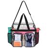 Bolsa de equipaje transparente de PVC transfronteriza, bolso de mano de moda en stock, bolsa transparente portátil, bolsa de almacenamiento portátil para damas
