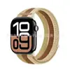 Adecuado para correa de Apple iwatch s12 applewatch11 coral transpirable tejida con velcro