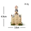 Casa Molino de Viento Castillo de Dibujos Animados Creativo en Miniatura para Jardinería de Paisaje Micro Decoración DIY Accesorios Adornos Mini de Escritorio