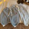 Pantalones de Chándal Rayados para Niños 2026 Unisex Estilo Primavera y Otoño Pantalones Largos para Bebés y Niños de Preescolar Color Sólido Elegantes Pantalones Deportivos para Niños