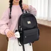 Mochila estudantil fresca e simples em cor sólida estilo floresta, mochila casual versátil japonesa para meninas, mochila de grande capacidade estilo faculdade