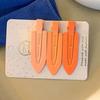 Horquilla de estilo coreano para mujer, estilo celebridad de Internet, color caramelo, sin costuras, con punta de pelo roto, pinza de pico de pato, pinza lateral, tocado, flequillo