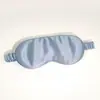 Máscara de dormir para os olhos 16mm, respirável e elástica para cochilos, seda dupla face, em estoque, máscara de seda para os olhos disponível