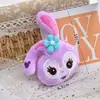 Broche de Boneca Animal de Pelúcia Desenho Animado Anel de Chaveiro DIY Pingente de Boneca Joia Pequena Grampo de Cabelo Acessórios de Lenço