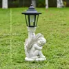 Lâmpada Solar Novo Anjo Cupido Transfronteiriça Decoração de Jardim Externo Enfeites de Jardim Estátua de Pátio Artesanato
