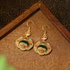 Diseño Original Larga Duración Sin Decoloración Filamento Fenghua Ruyi Orquídea Candado Bolso Colgante Ruyi Aretes Pendientes para Novia