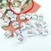 Corrente de nome de cerâmica criativa DIY letra de nome pulseira de cordão com contas feitas à mão nome personalizado pulseira de nome de gato
