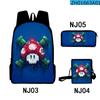 Tubería de Agua Transfronteriza Mario Mario Bolsa Impresa a Color Set de Tres Piezas Tela Oxford Bolso para Estudiantes de Hombre y Mujer