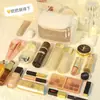 Nueva Bolsa Cosmética Transparente Simple de Gran Capacidad Bolsa de Almacenamiento Portátil para Viajes Estuche Grande para Lápices de Estudiante Portátil