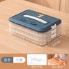 Caja para albóndigas portátil de gran capacidad para el hogar, multicapa, con temporizador, para almacenar alimentos congelados rápidamente, para refrigerador