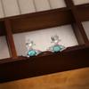 Aretes de Clip con Borla de Perlas Super Brillantes Nicho Exquisito Moda Aretes Versátiles Lujo Ligero Alta Gama Aretes de Botón Joyería