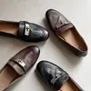 Zapatos de Estilo Británico con Tacón Bajo y Suela Blanda para Mujer, Piel de Vaca Lavada, Nuevo Estilo Otoño 2026, Mocasines sin Cordones para Mujer, Caña Baja