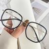 Gafas para miopía ultraligeras para mujer con graduación, cara sencilla, cara grande, adelgazantes, para cara cuadrada y redonda, montura de gafas sencilla de moda estilo coreano