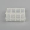 Caja de medicamentos de plástico de 8 rejillas, caja de medicamentos de plástico de protección ambiental, caja de embalaje de plástico portátil de 7 días, caja de plástico transparente con letras braille
