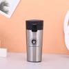 Caneca de Café Térmica a Vácuo de Aço Inoxidável de Camada Dupla de Alta Qualidade com Tampa Pop-Up e Filtro, Copo de Bebida de Uso Duplo, Personalização para Venda por Atacado em Pequenas Quantidades