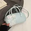 Bolso de Mano de Lujo Boston para Mujer 2026 Nuevo Bolso Cruzado de Hombro Único para Viajar Bolso de Bowling de Cuero con Cera de Aceite Retro