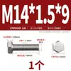 Tornillo Hexagonal Externo de Rosca Fina de Acero Inoxidable 304 M6M8M10M12M14M16M18M20*1/1.25/1.5
