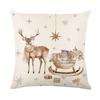 Nueva Funda de Almohada Navideña de Amazon con Diseños de Copos de Nieve, Ciervos y Árbol de Navidad, Funda para Cojín de Sofá, Admite Personalización