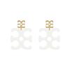 Pendientes Exagerados de Resina con Logo Grande de Diseño de Nicho Europeo y Americano Pendientes de Moda de Alto Temperamento para Mujer