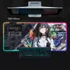 Fábrica Fonte Colorido RGB Graffiti Parede Fundo Menina-Temático Luminoso Mouse Pad Grande Teclado Pad Antiderrapante Mesa Mat