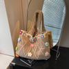 Bolso Grande de Punto de Comercio Exterior para Mujer 2026 Nuevo de Moda Estilo Perezoso Bolso de Hombro Gran Capacidad Casual Versátil Bolso Tote