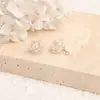 Brilho alto pérola de imitação fio de cobre oco trançado bola de pérola DIY brincos feitos à mão acessórios de orelha materiais pingente berloque acessórios
