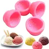 Molde de silicona para vela de bola de helado, resina, yeso, aromaterapia, lámina repelente de mosquitos, jabón artesanal decorativo, molde squishy