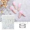 Adesivos de Nail Art Novos Transfronteiriços Full Beauty com Verso Adesivo Estilo Doce Camélia Flores Pequenas Adesivos de Unha Adesivos