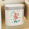 Papelera de baño de nuevo estilo para uso doméstico, adecuada para inodoros y salas de estar, con un diseño elegante y un alto atractivo estético, perfecta para colocar al lado del inodoro
