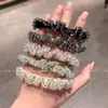Goma de Pelo Versátil de Cristal de Lujo Ligero para Mujer, Estilo Nuevo, Elegante Sujetador de Cola de Caballo Que No Daña el Cabello, Accesorio de Alta Gama para Moño