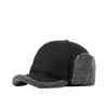 Orejeras de Invierno para Hombre Calentitas Engrosadas Gorra de Béisbol para Hombres de Mediana Edad y Mayores Protección contra el Viento y el Frío Gorra de Pico con Felpa