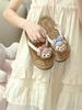 Chanclas de Lunares Estilo Hada Suave para Mujer 2025 Verano Nuevo Vacaciones en la Playa Sandalias Super Hada de Suela Blanda