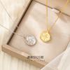 Colar feminino Banyan Tree S925 Prata Cruzada Bússola Moda Simples Frio Estilo Oito Estrelas Corrente Clavícula Tendência