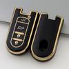 Nuevo estuche para llave Toyota Zhixuan aplicable a Zhixuan X Zhixiang Weichi FS estuche protector de borde dorado tpu para llave de coche