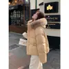 Chamarra de algodón con relleno súper elegante para mujer, nuevo modelo de invierno 2026, talla grande, corte holgado, con capucha, engrosada, estilo corto, moderna