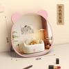 Espejo Espejo de Maquillaje Dormitorio de Estudiantes de Escritorio Espejo Pequeño de Madera Espejo de Vestidor de Dormitorio HD Portátil